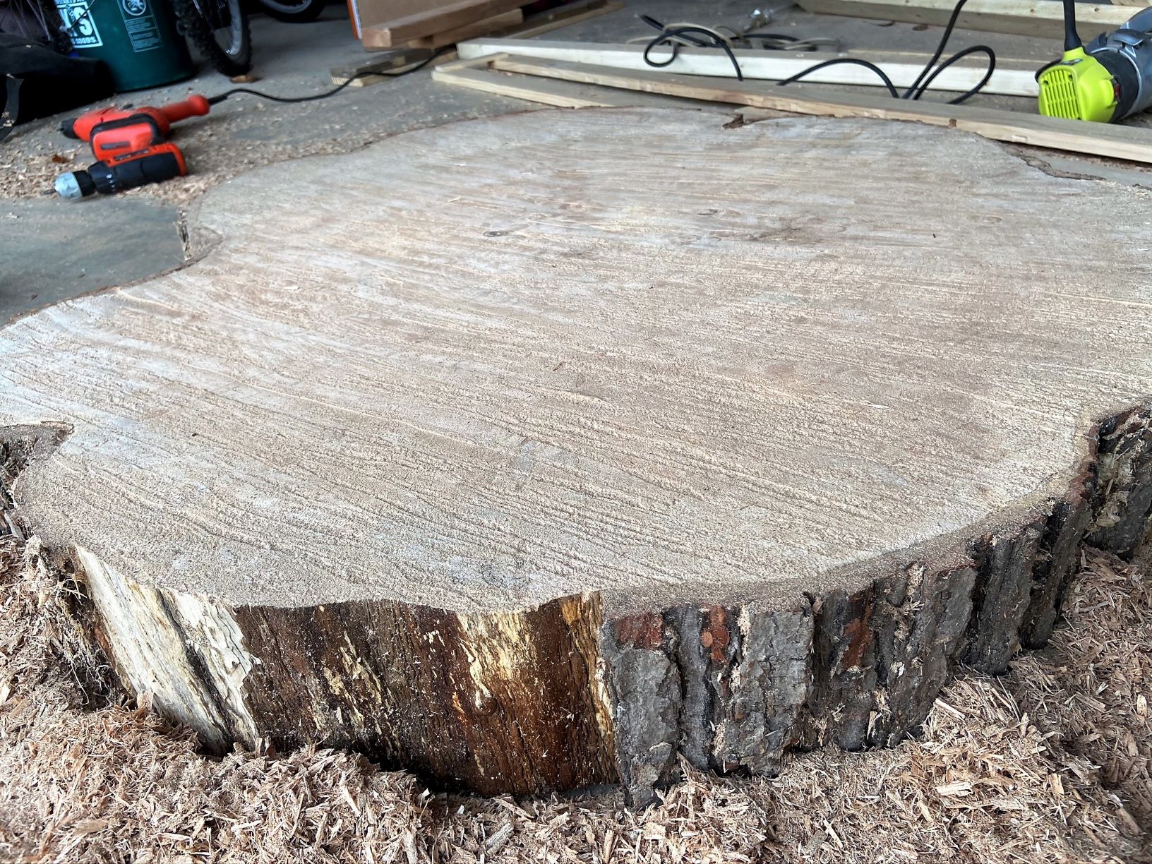 The Easiest Way to Even Out a Wood Slab with Basic Tools