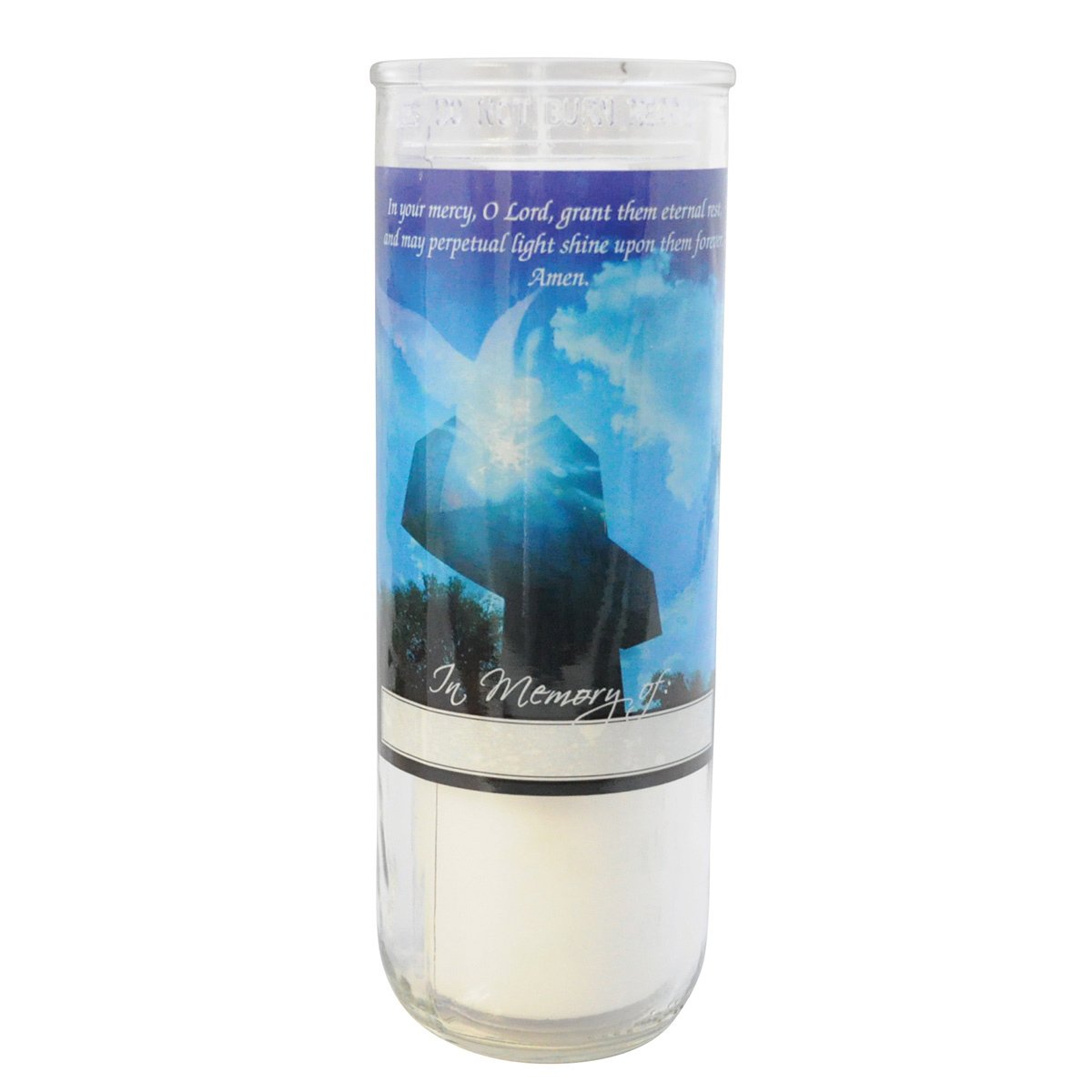 Root All Souls Day Memorial Candle 5 Day Open Mouth Glass 12/Cs