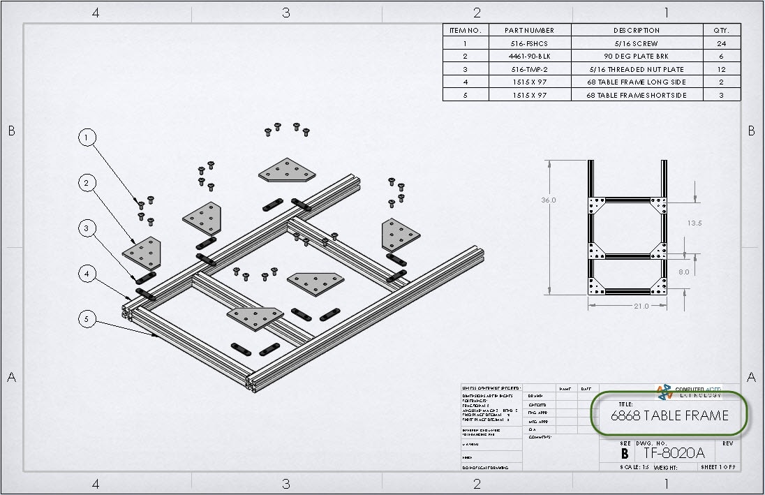 SOLIDWORKS Multiple Parts In a Single Drawing