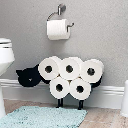 East World Cat Toilet Paper Holder Free Standing and Wall Mount Toilet