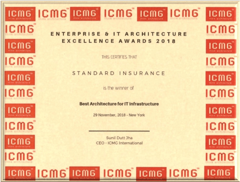 Best IT Infrastructure Architecture winner Standard Insurance Cato Networks