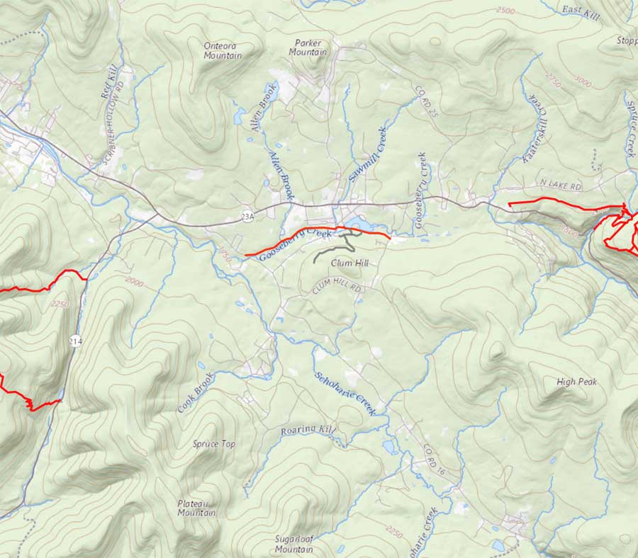 Hunter Tannersville Valley hiking and mountain biking