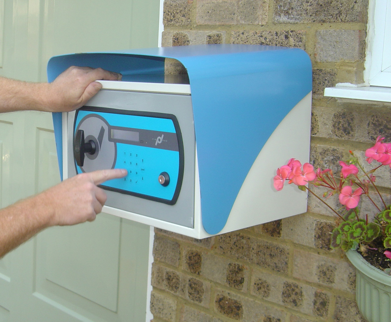 Wheelchair Accessible Parcel Delivery Box Electronic Code Security