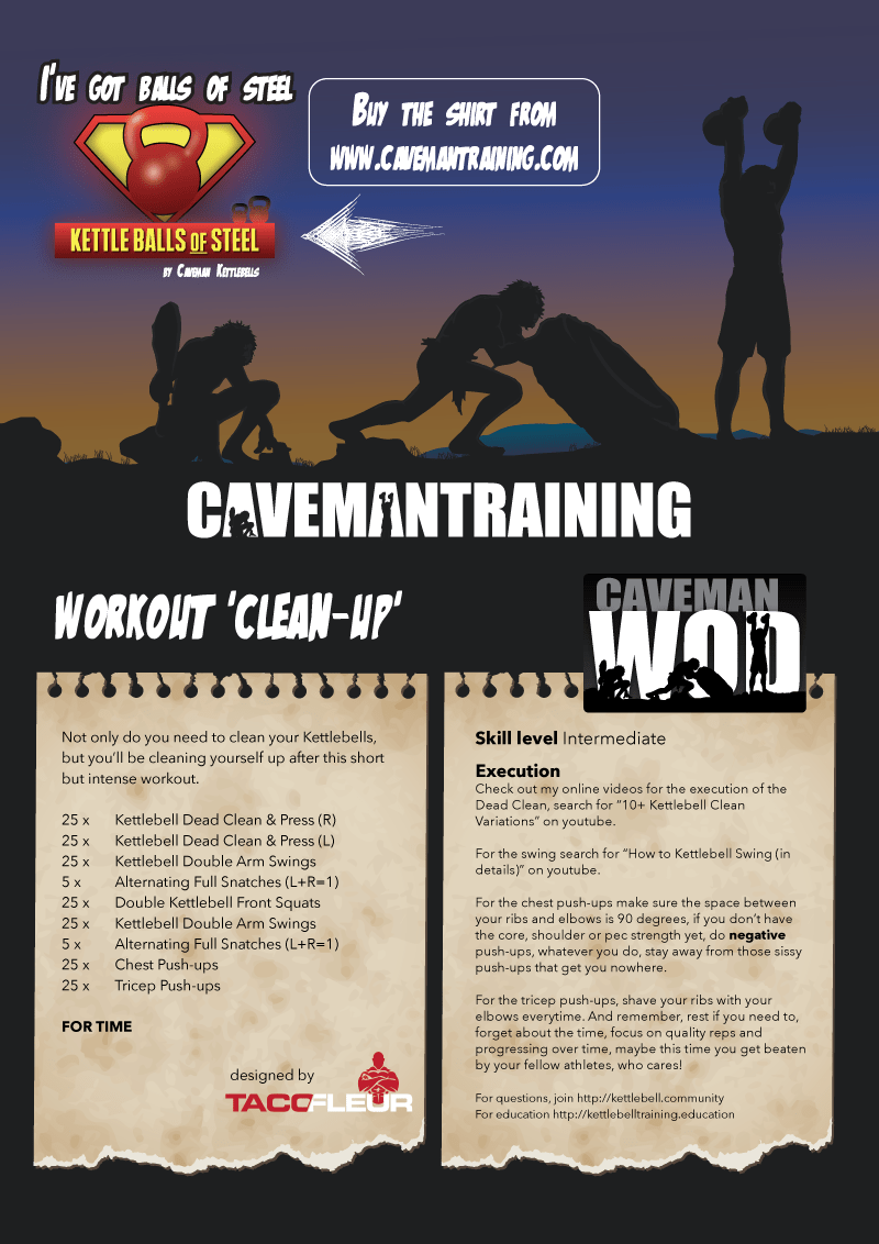 Workout 'Cleanup' Cavemantraining