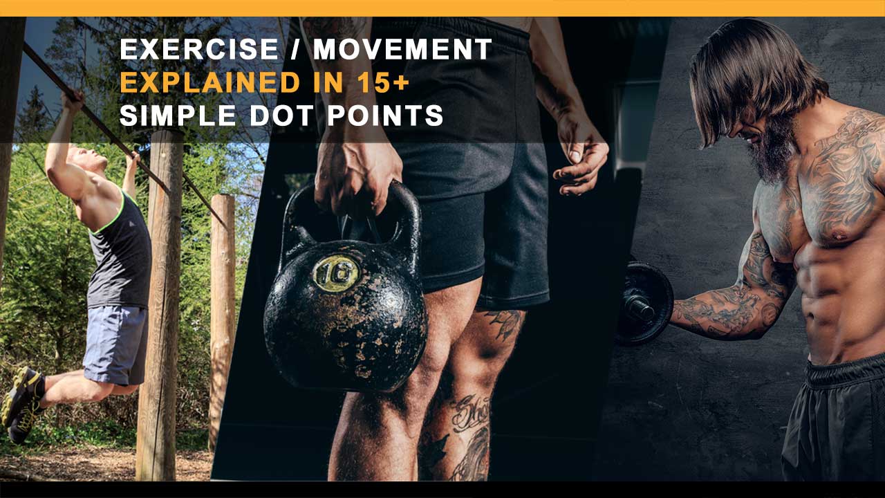 Exercise / Movement Explained in 15+ Simple Dot Points