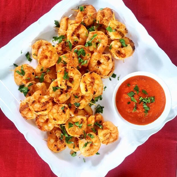 Easy Spicy Grilled Shrimp Skewers Recipes Crispyfoodidea