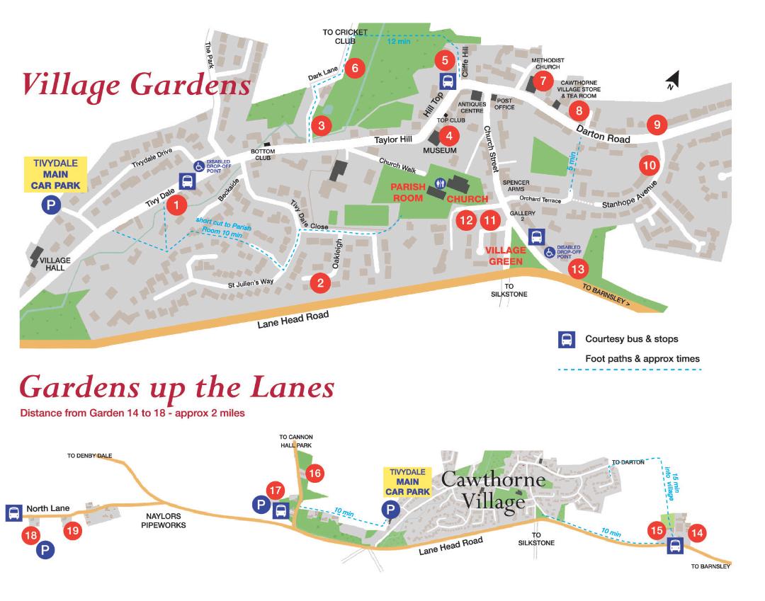 Cawthorne Open Gardens the National UK Open Gardens Directory