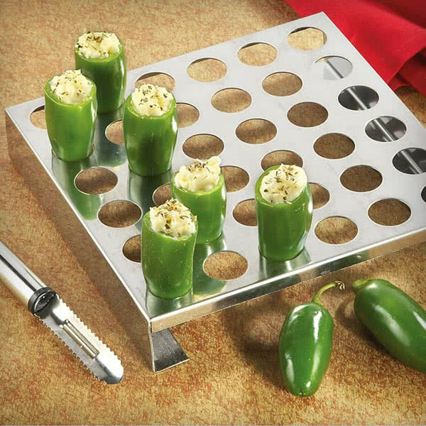36Hole Jalapeno Rack with Corer Cayenne Diane