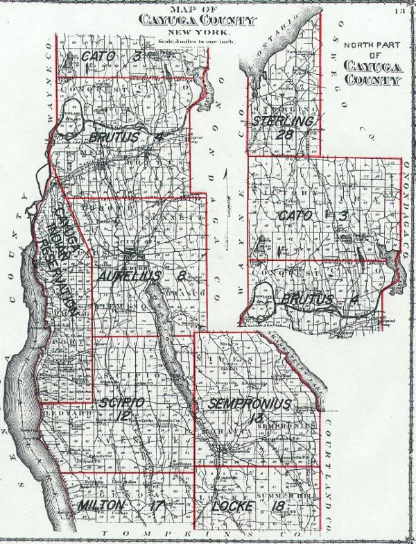 Military Tract In Cayuga Co. NY 'AC'