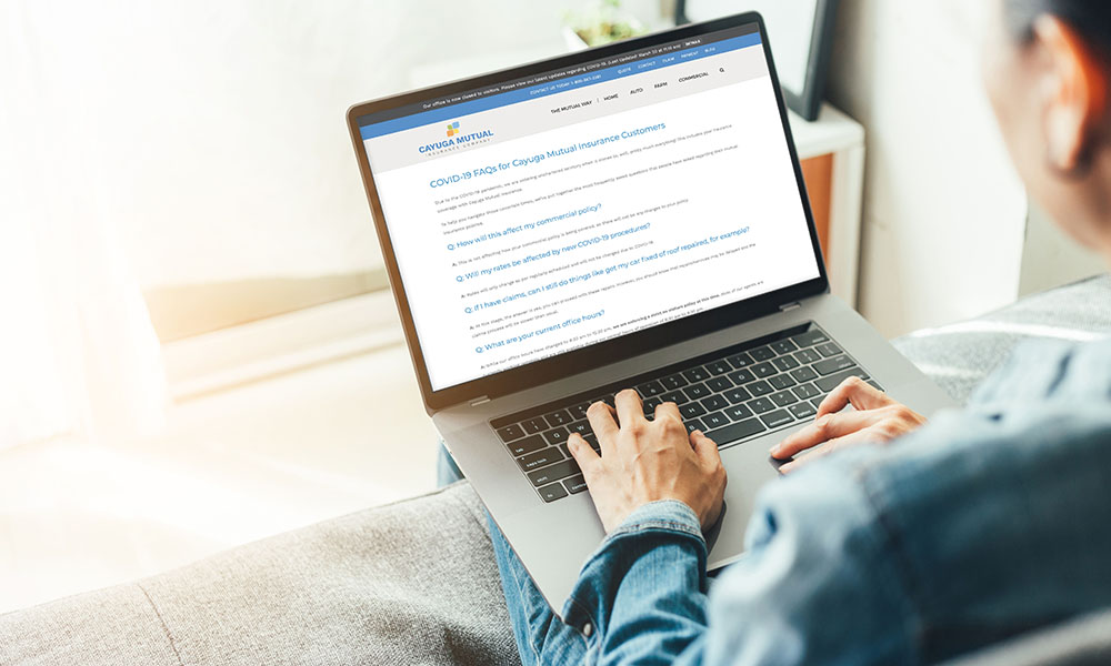 COVID19 FAQs for Cayuga Mutual Insurance Customers