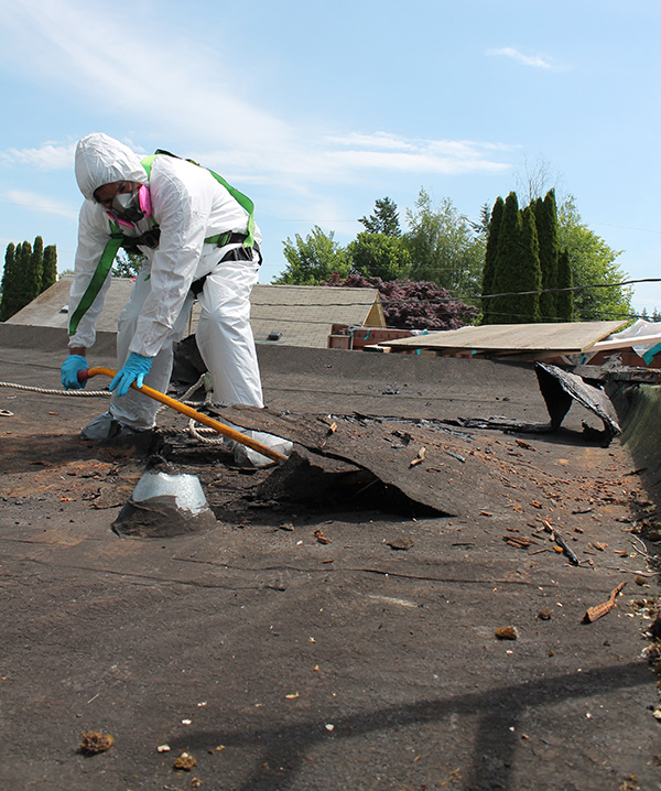 Asbestos Roofing Removal CAZ Environmental Bellingham, WA