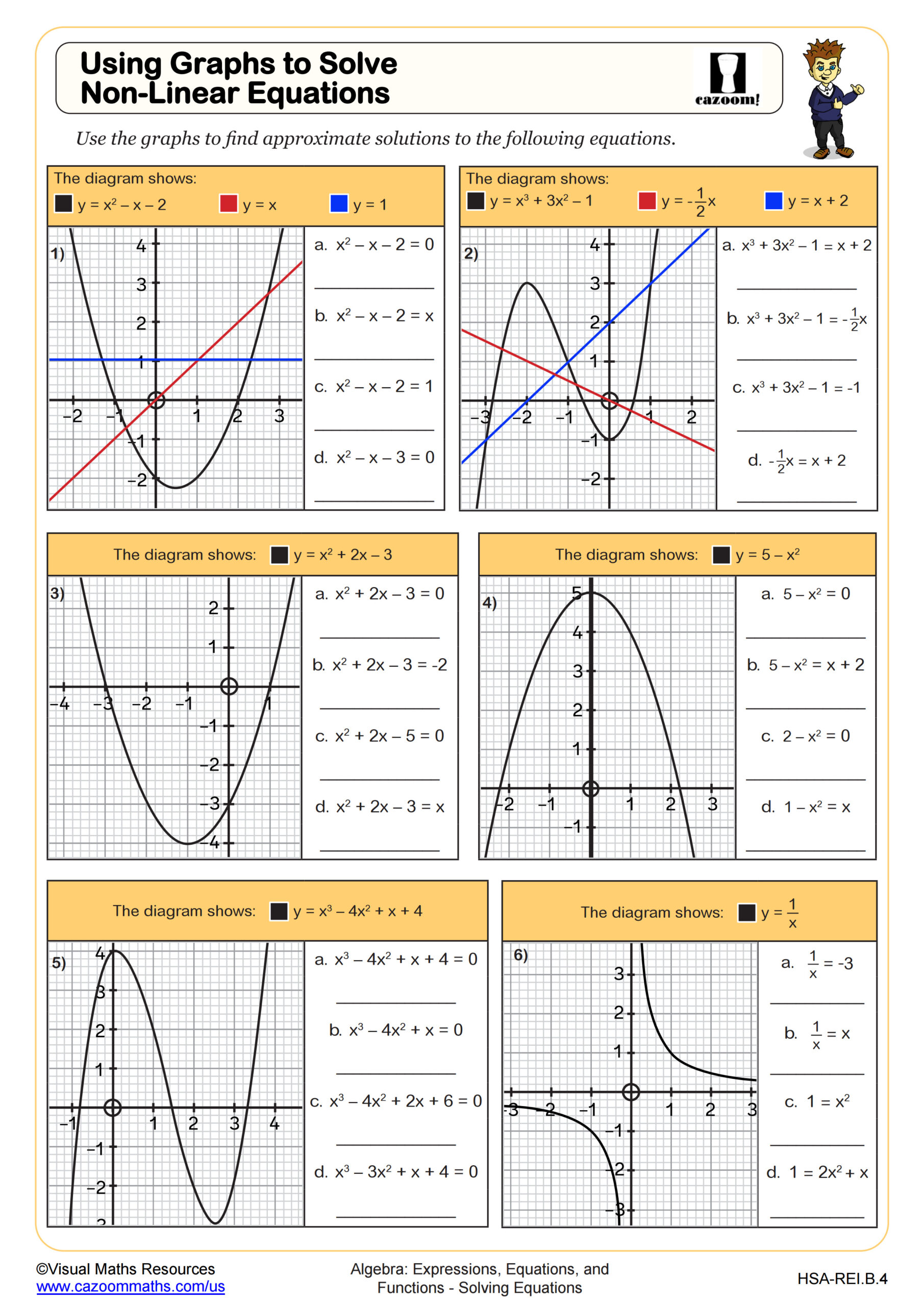 Algebra 2 Worksheets with Answers PDF | Printable Algebra 2 Worksheets