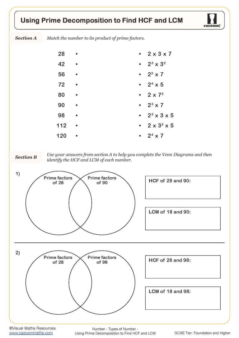 Using a Calculator (C) Worksheet Cazoom Maths Worksheets