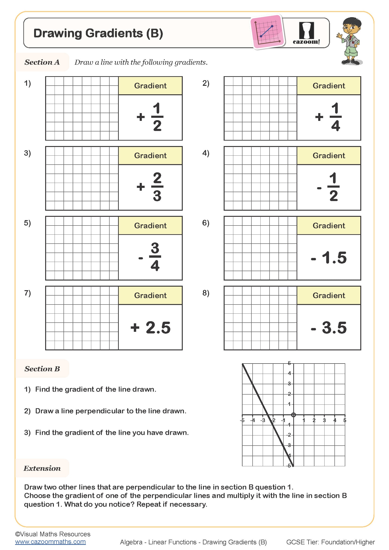 Drawing Gradients (B) Worksheet Fun and Engaging PDF Worksheets