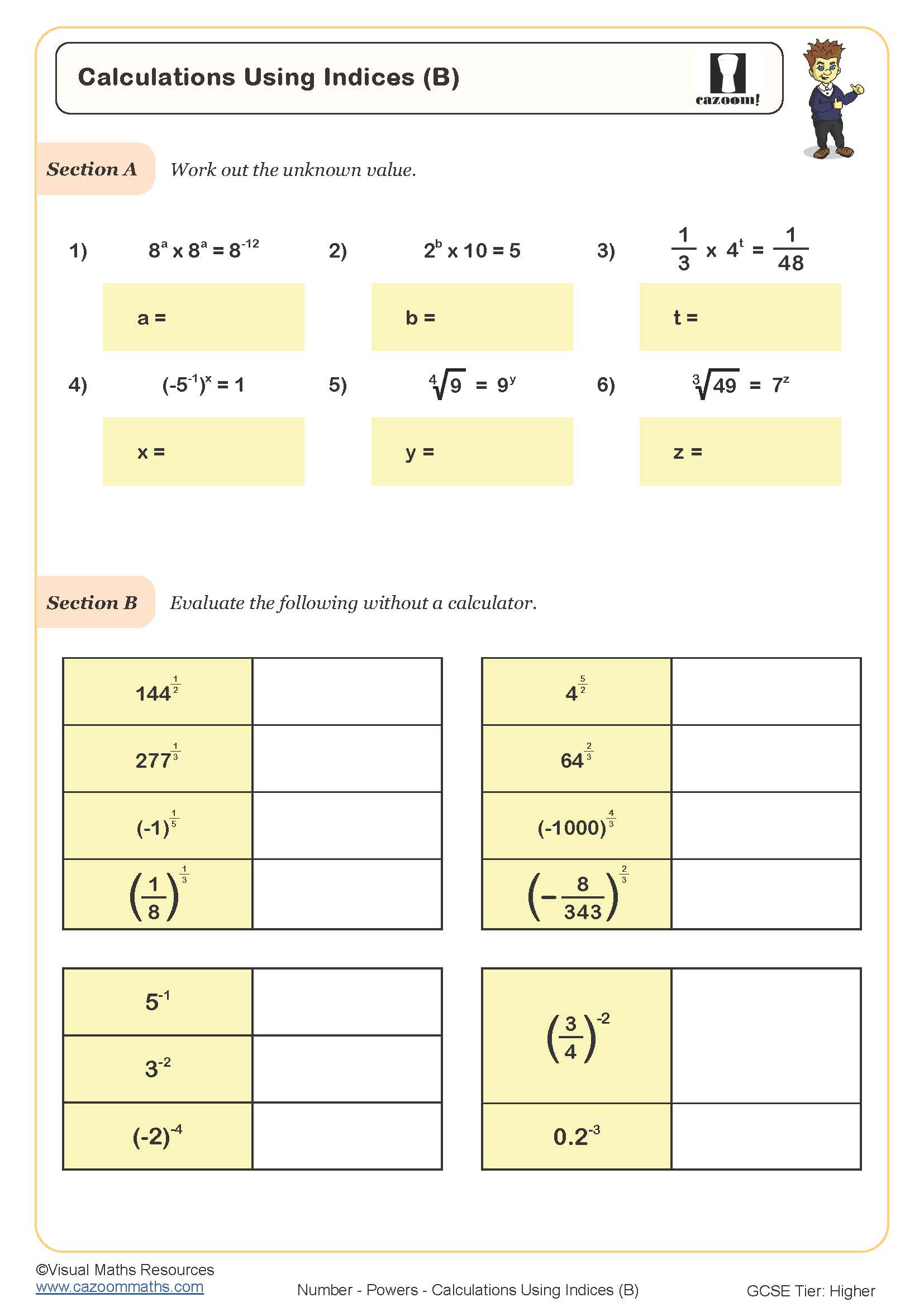 KS4 Maths Worksheets Printable Maths Worksheets KS4 Cazoom Maths