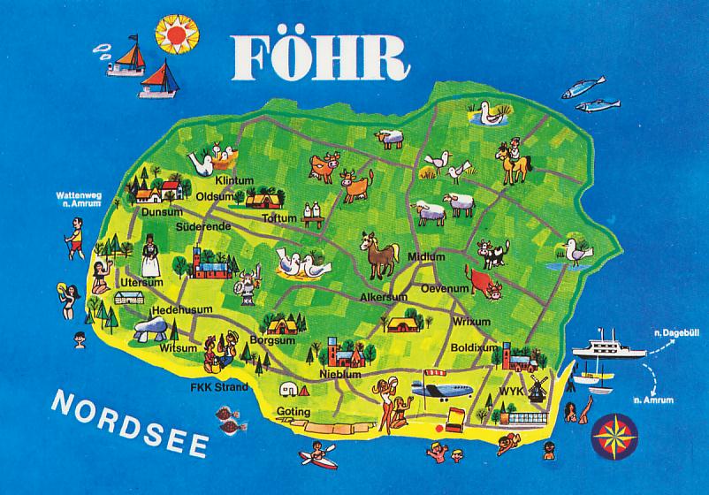 Föhr Karte Deutschland Buchen Sie sich Ihren Wellnessurlaub auf der Insel Föhr!