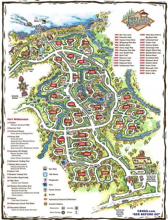 Ft Wilderness Map