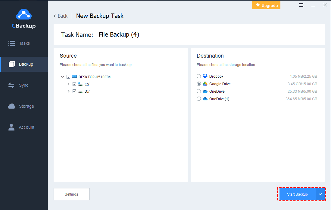 Top 3 Ways to Backup Windows 10 Files to Google Drive with Ease