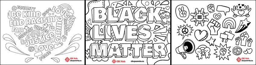 Make a creative sign to show your support for Black Lives