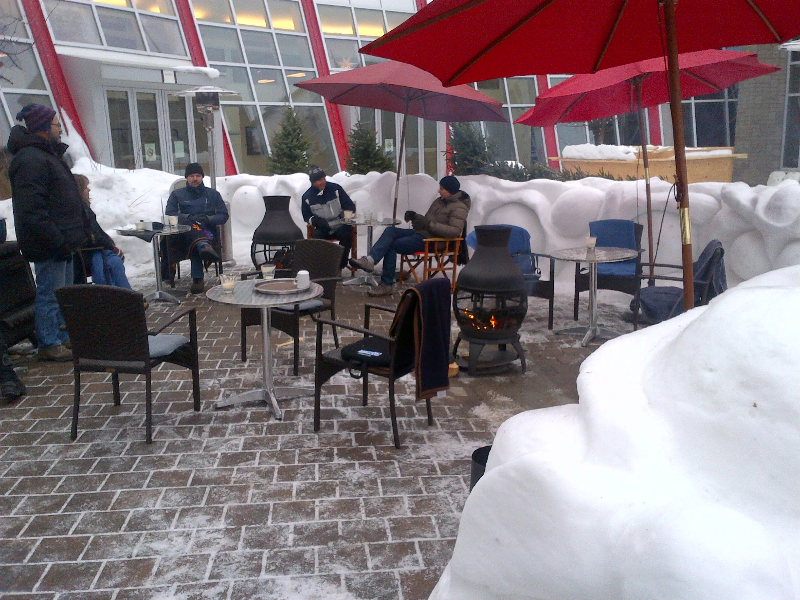 CBC.ca Radio Active Relax on an Edmonton winter patio