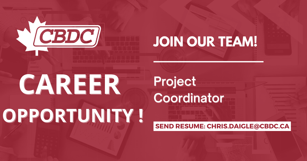 Project Coordinator Career Job in New Brunswick CBDC