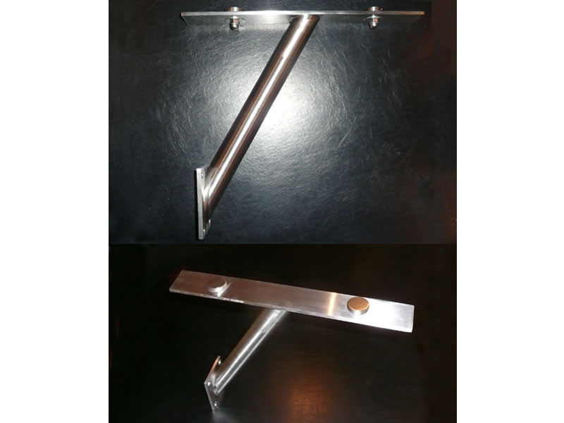 Glass Hardware Metal Brackets and Standoffs CBD Glass