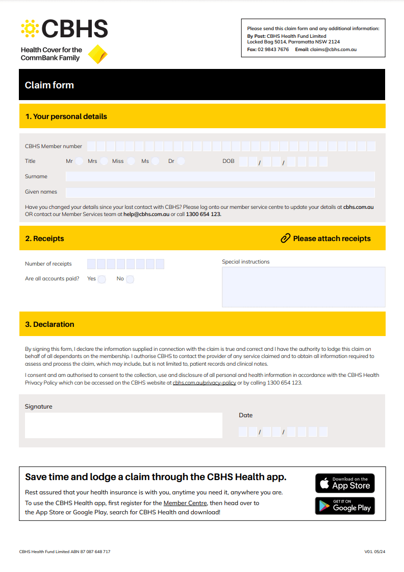 Download Member Forms and other information