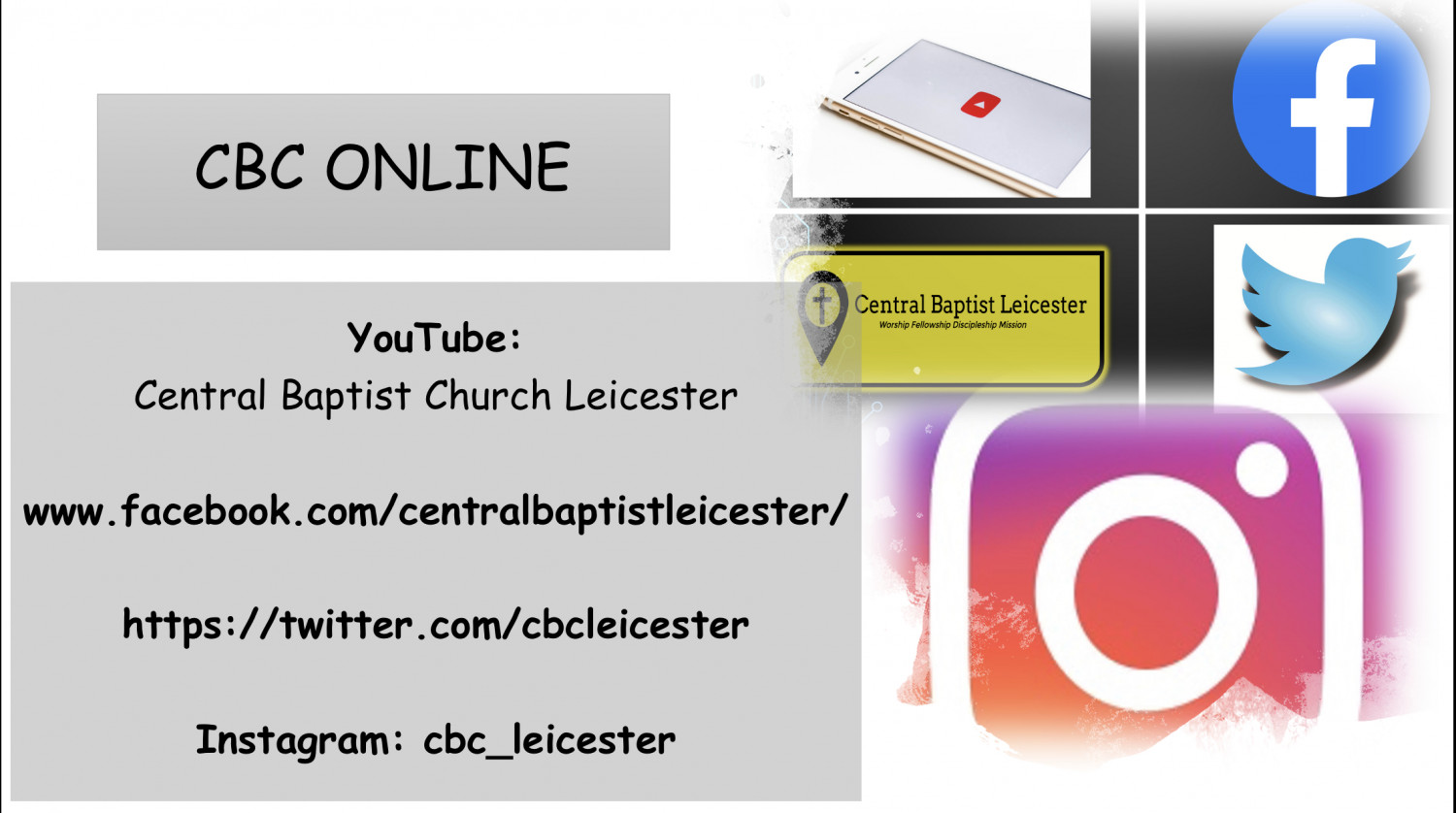 CBC Online Central Baptist Church Leicester