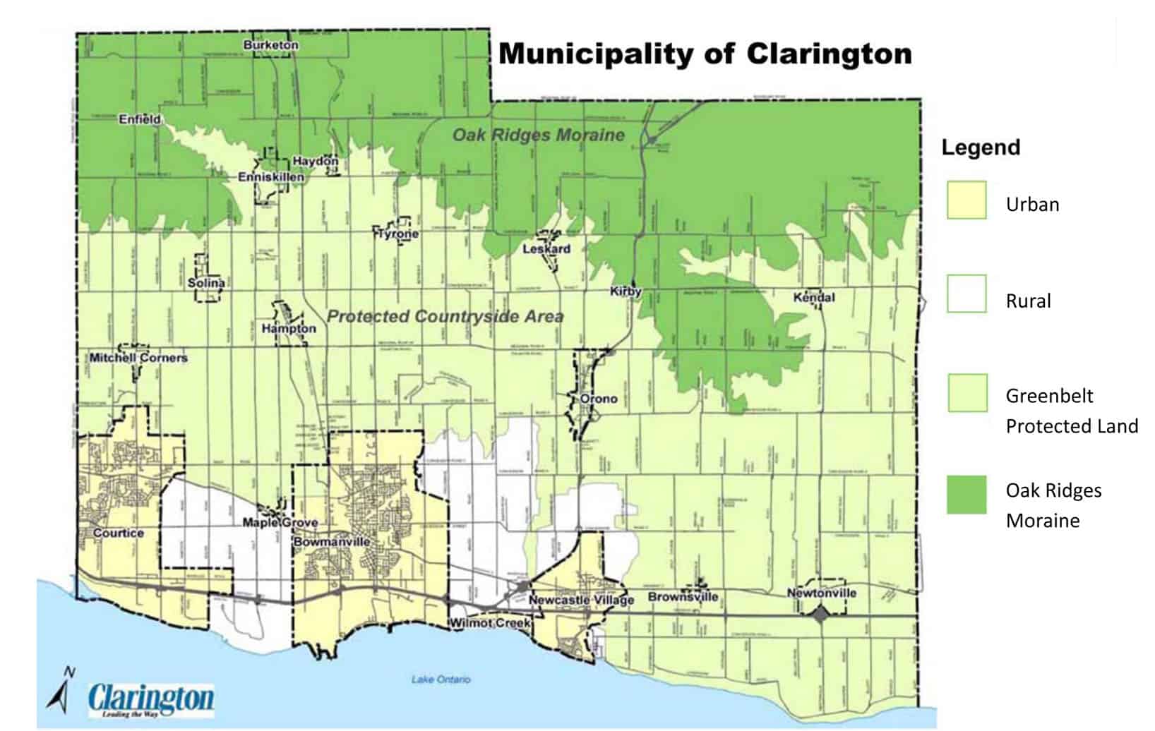 Map of Clarington Clarington Board of Trade and Office of Economic