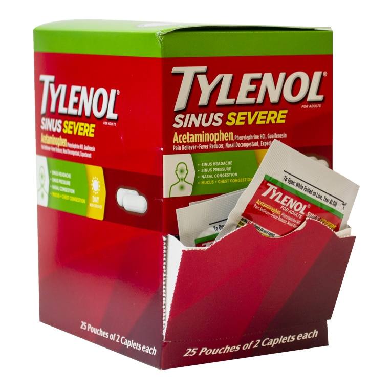 Tylenol Sinus Severe Dispenser Box CB Distributors, Inc.