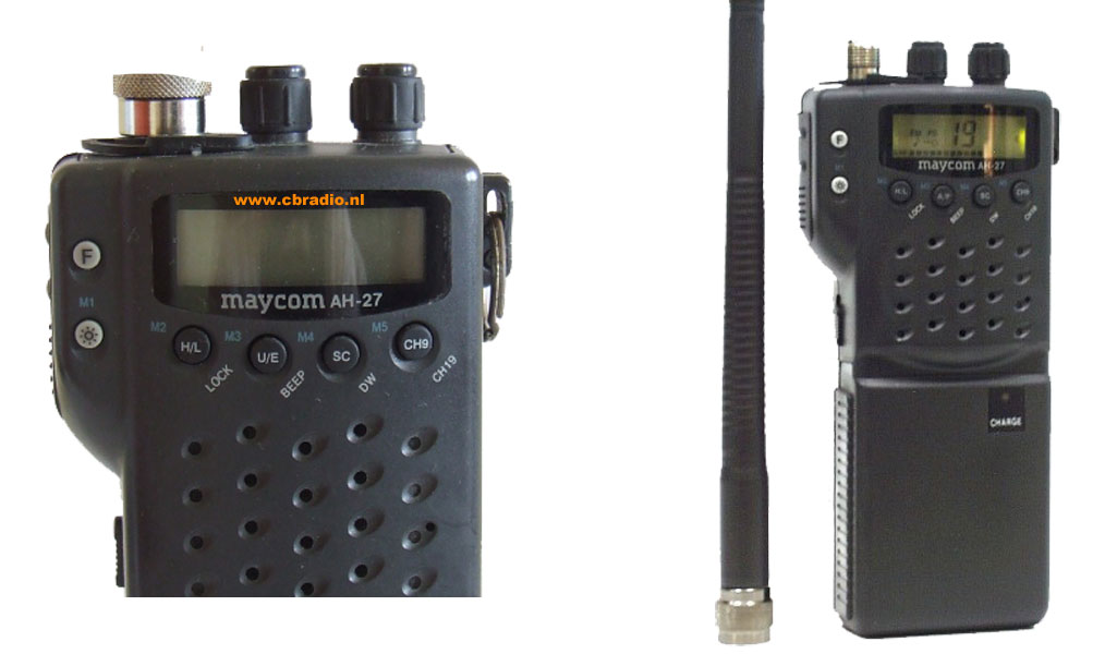 www.cbradio.nl Picture and Specifications of the AH27 Handheld