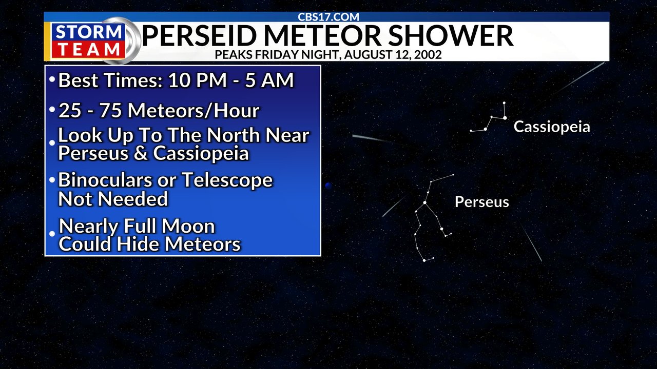Where to see the next meteor shower in Raleigh