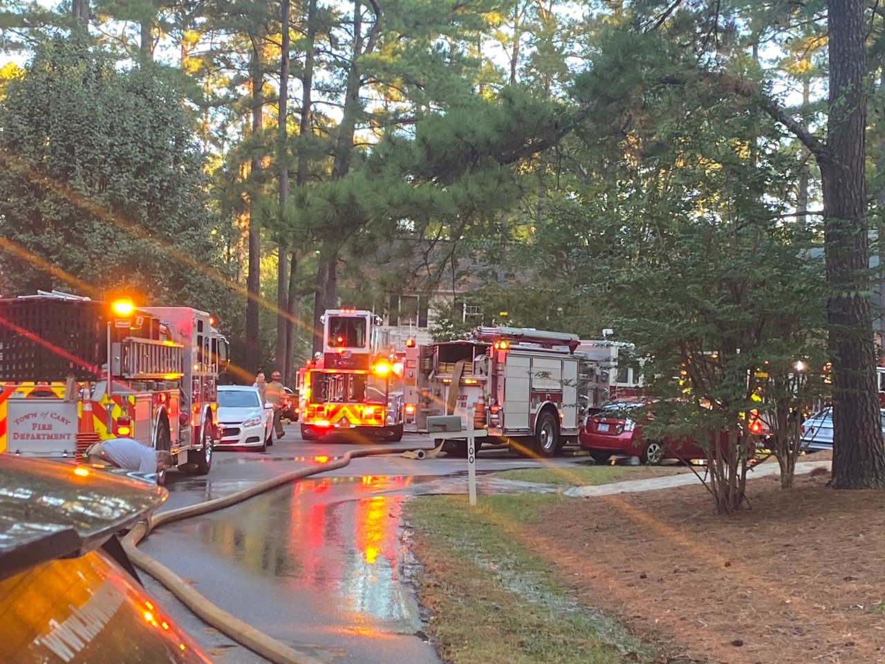 Firefighters rescue man from Cary house fire CBS 17