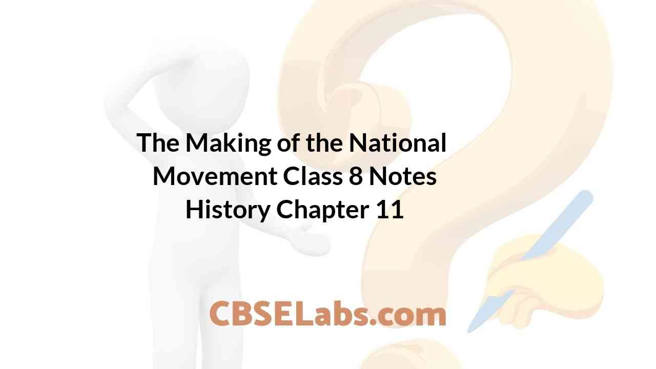 The Making of the National Movement Class 8 Notes History Chapter 11
