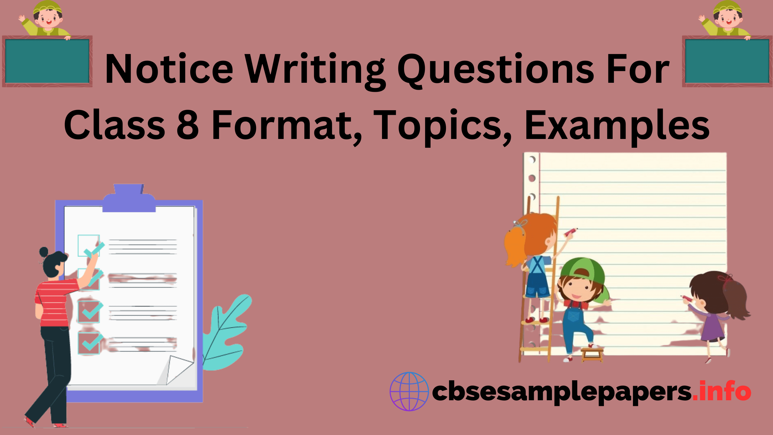 Notice Writing Questions For Class 8 Format, Topics, Examples CBSE