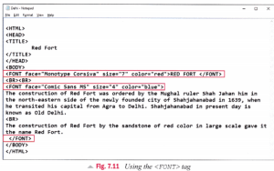 CBSE Notes for Class 7 Computer in Action - Basic HTML Tags - CBSE Tuts