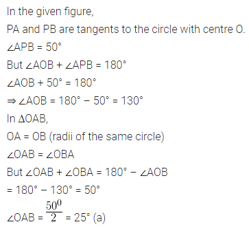 ML Aggarwal Class 10 Solutions for ICSE Maths Chapter 15 Circles MCQS 34