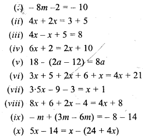 Selina Concise Mathematics Class 6 ICSE Solutions Chapter 22 Simple (Linear) Equations Rev Ex 121