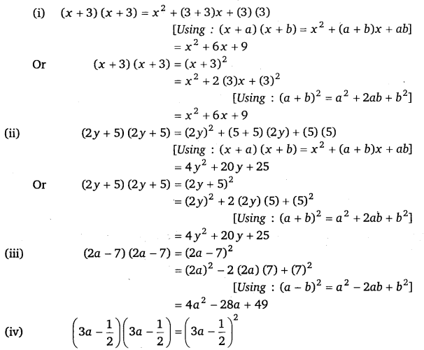 NCERT Solutions for Class 8 Maths Chapter 9 Algebraic