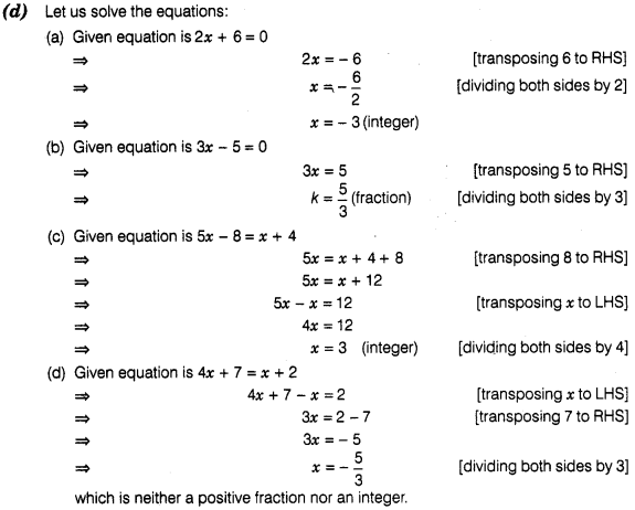 Simple Linear Equations Class 7 Worksheet With Answers - Tessshebaylo