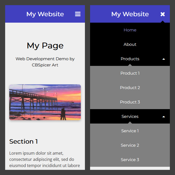 How to Create a Responsive site Header Part 3  Development