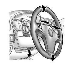 Chevrolet Captiva Owners Manual - Steering Wheel Adjustment, Steering