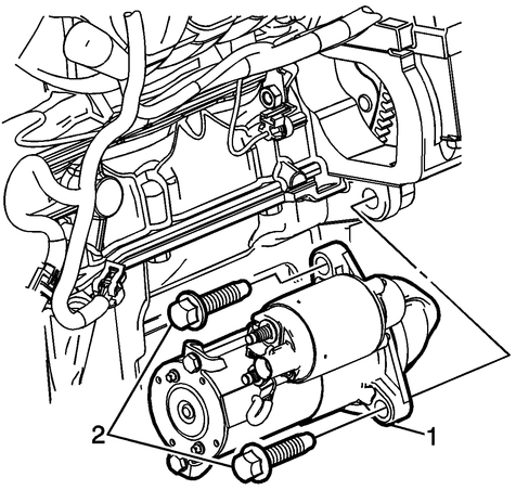 Chevrolet Captiva Service & Repair Manual - Starter, Replace - Electrical