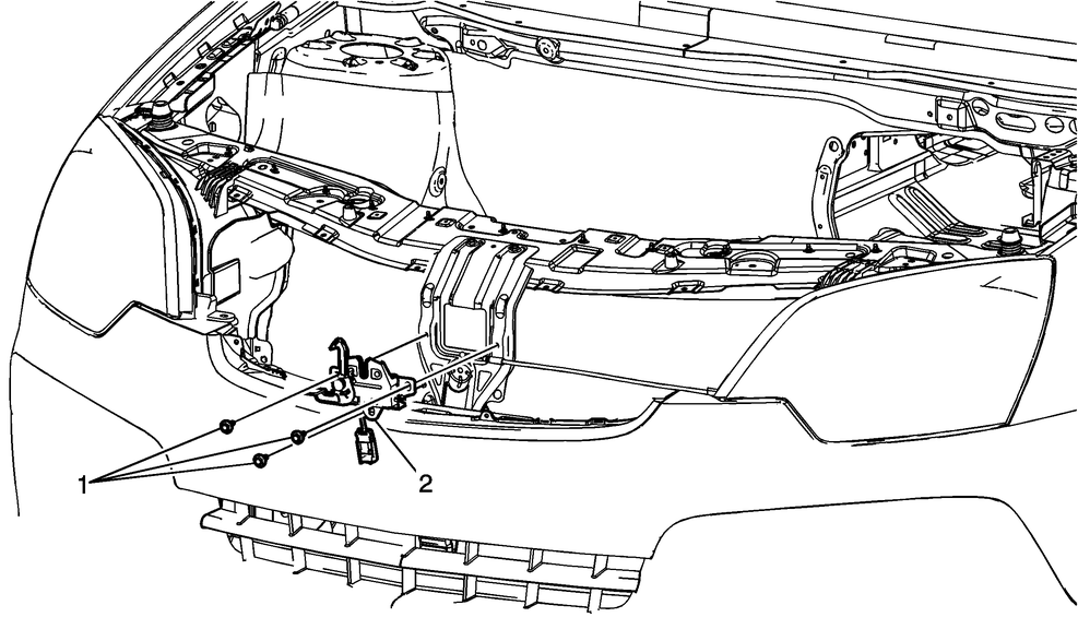 Chevrolet Captiva Service & Repair Manual Hood Latch Body & Frame