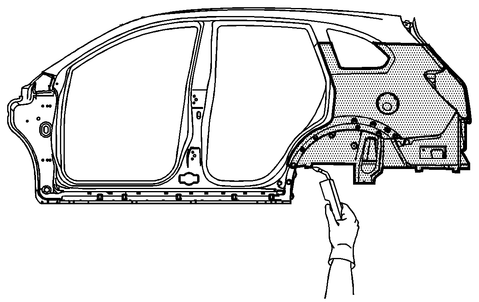 Chevrolet Captiva Service & Repair Manual - Quarter Panel - Body & Frame