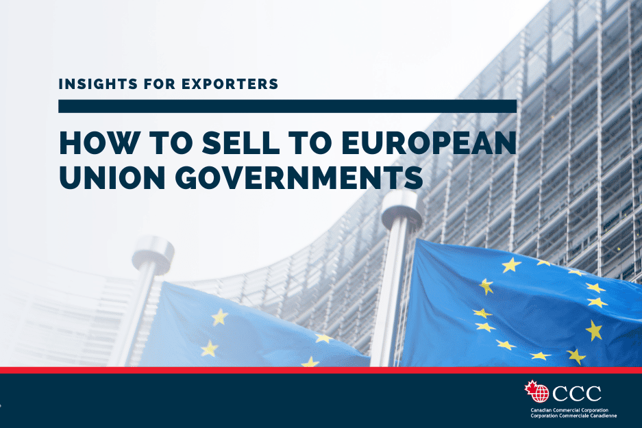 How to Sell to European Union Governments The Canadian Commercial