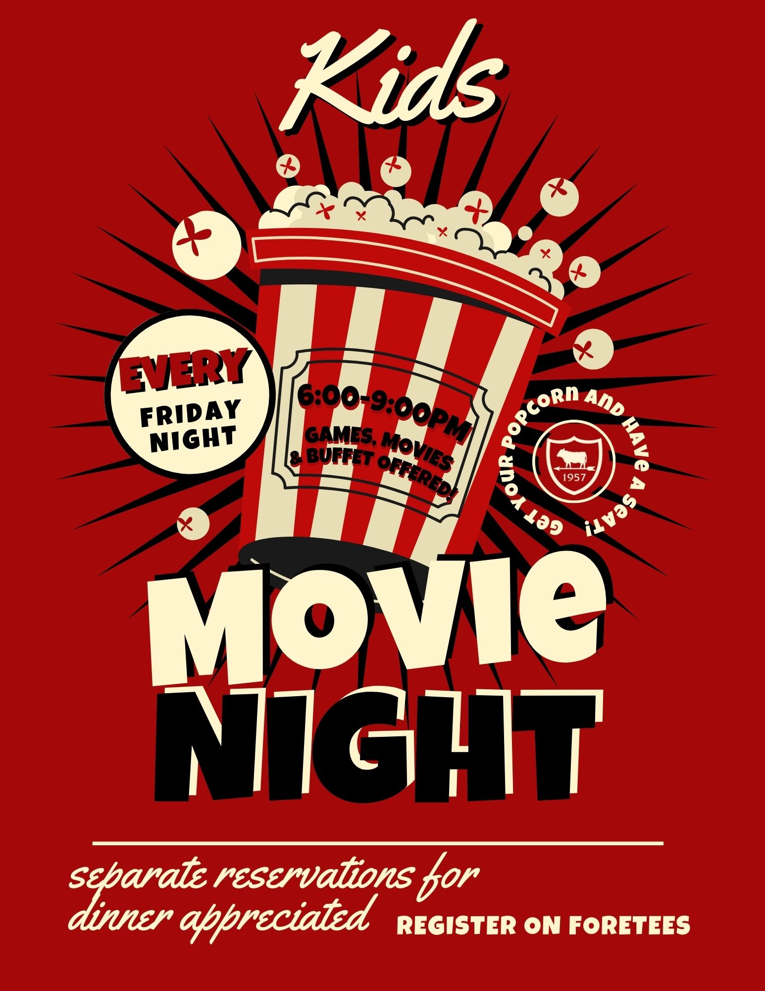 The Country Club of Darien Calendar Event Kids Movie Night