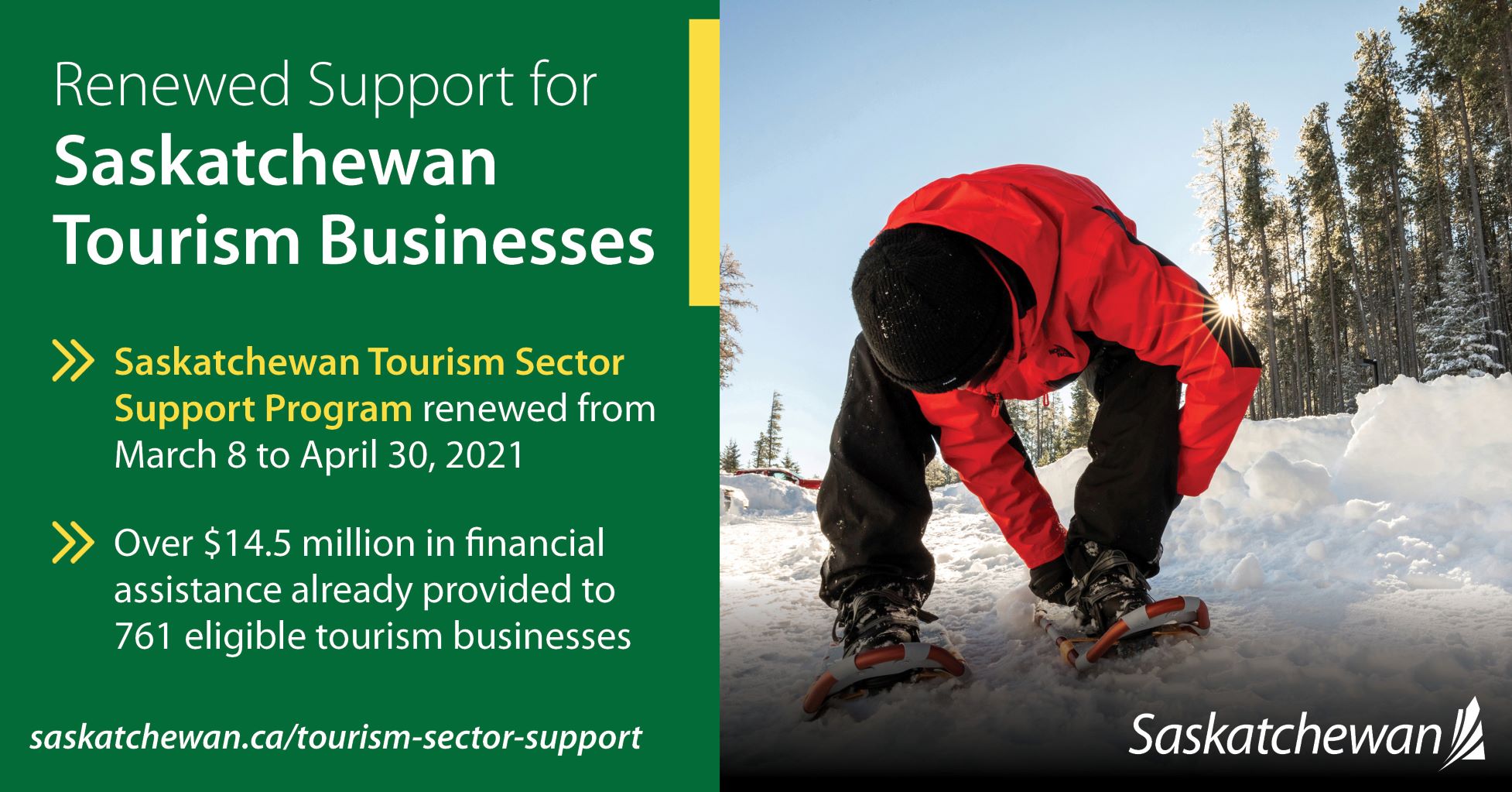 Sask Tourism sector support program renewed Clark's Crossing Gazette