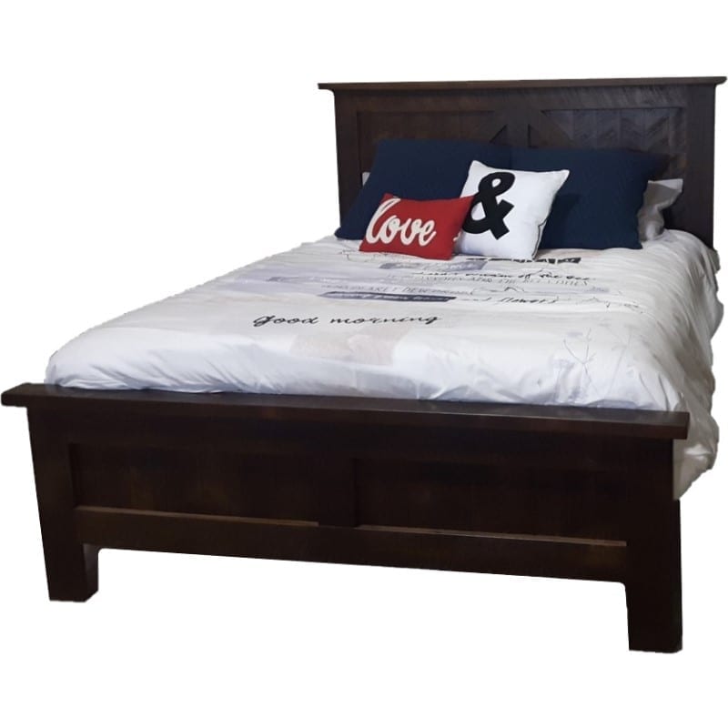 Rustic Timber bed Country Charm Mennonite Furniture
