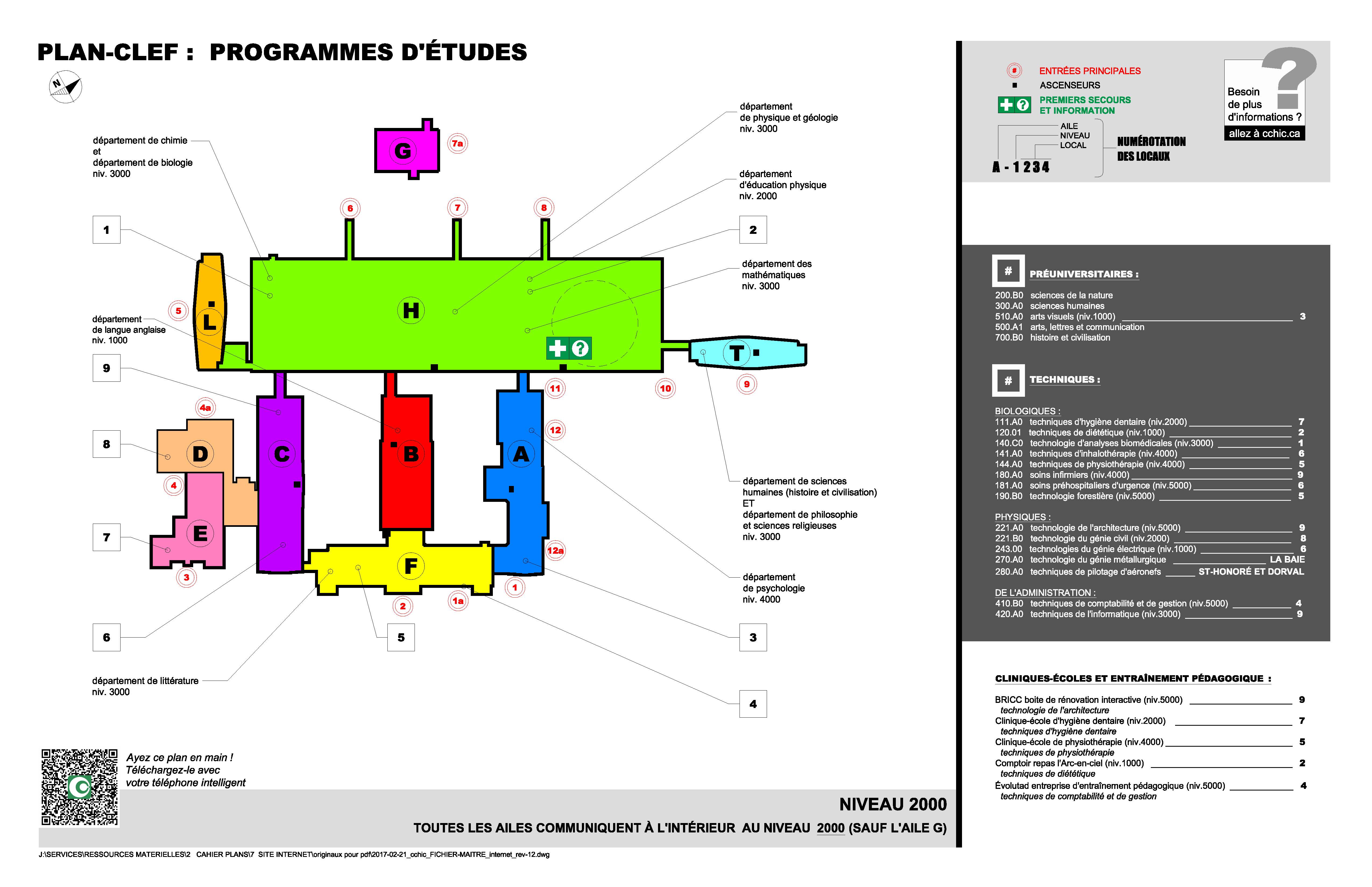 Plan du cégep Cégep de ChicoutimiCégep de Chicoutimi